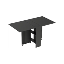 Mesa de comedor - HOMCOM 835-621V00BK, Melamina de Madera, 140 cm x 75 cm, Negro